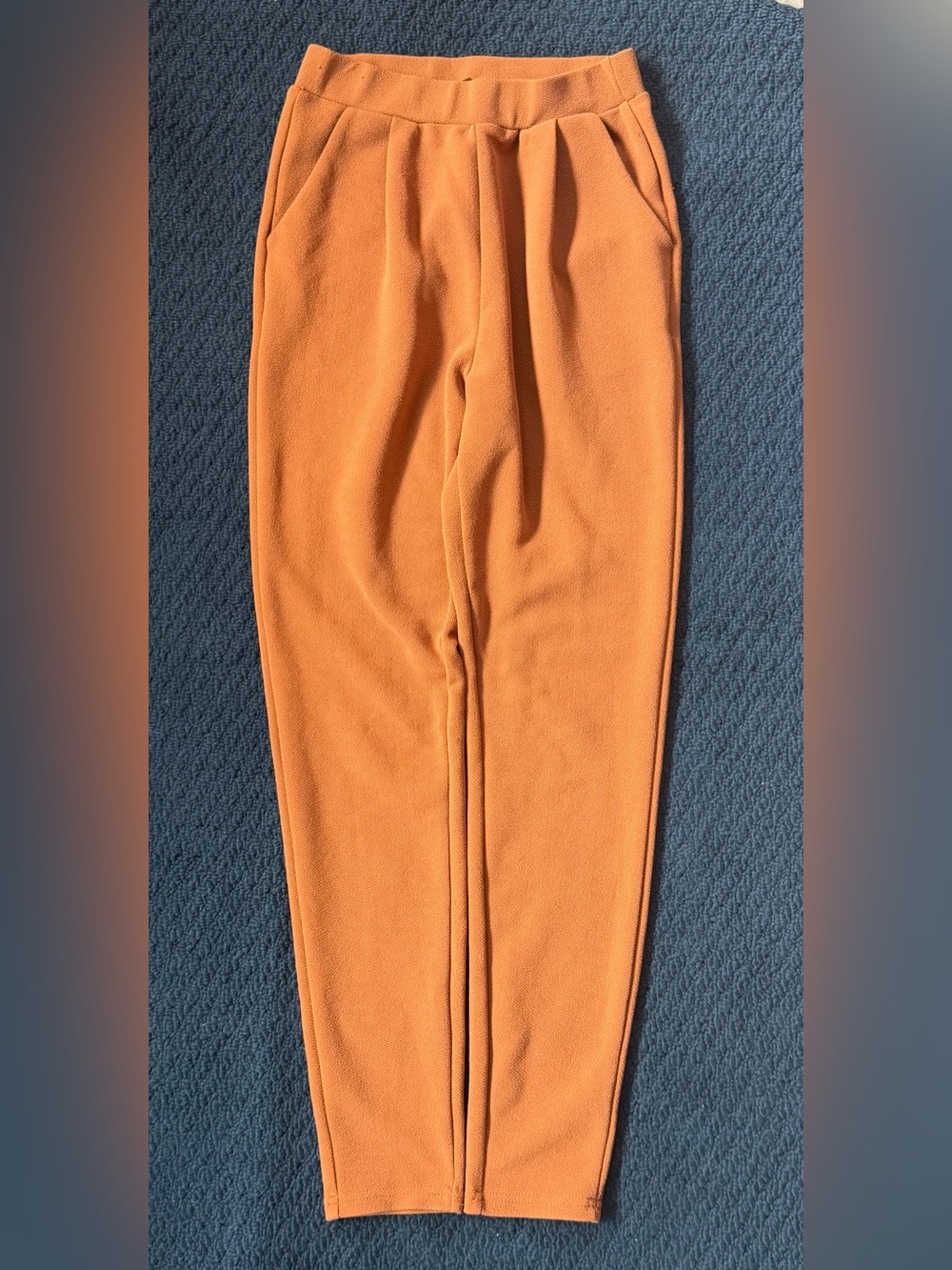 SHEIN Orange Fleece Jogger Sweatpants